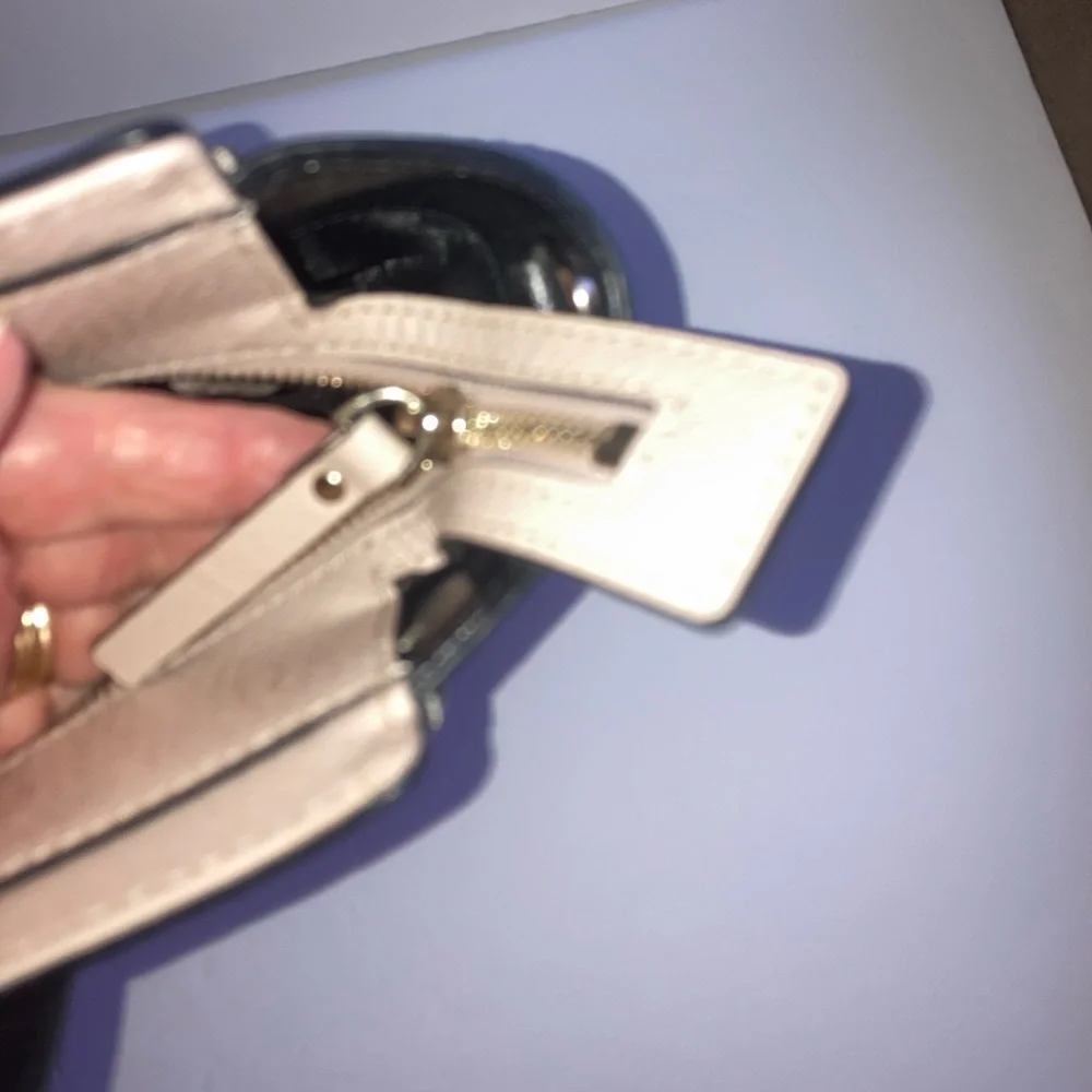 NWOT Kate Spade Hayden St Color Block  Black & Tan Leather Satchel w/Strap - Picture 13 of 15